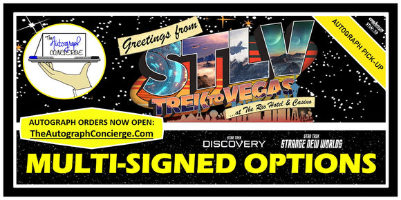 (STLV25) AUTOGRAPH PRE-ORDER - MULTI-SIGNED DISCOVERY & SNW SIGNED 8X10s