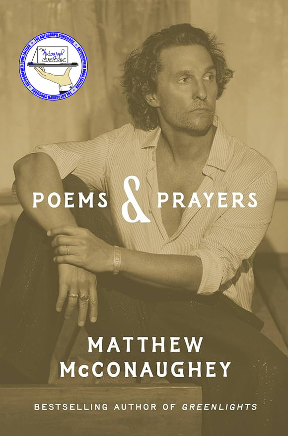 SIGNED Poems & Prayers - By: Matthew McConaughey