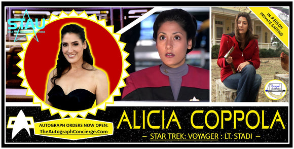 (STAU) - Alicia Coppola IN-PERSON PRIVATE SIGNING - 8x10 & Send-In