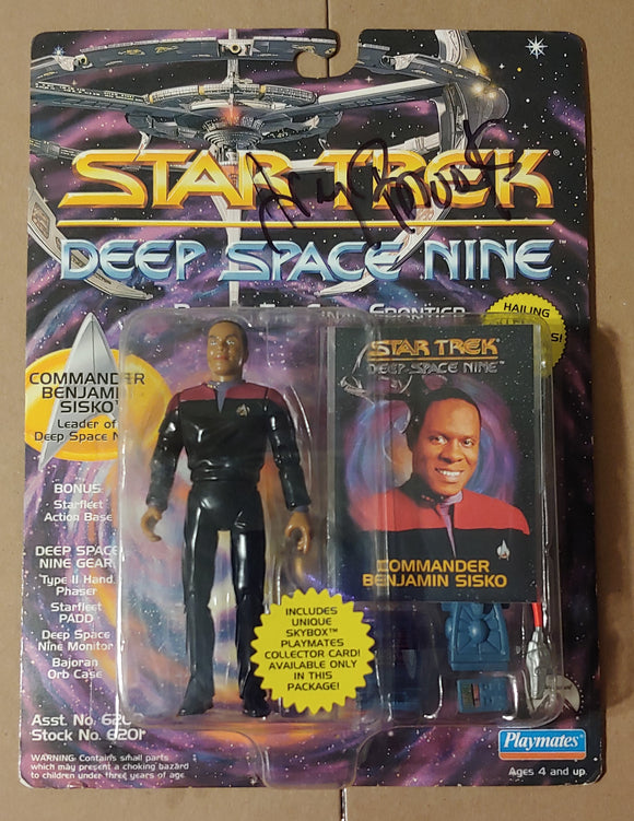 Avery Brooks SIGNED Cmdr. Benjamin Sisko PLAYMATES Figure - Star Trek Autograph