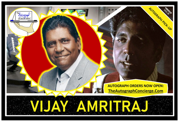 (STLV25) AUTOGRAPH PRE-ORDER - VIJAY AMRITRAJ 8X10 & Send-In