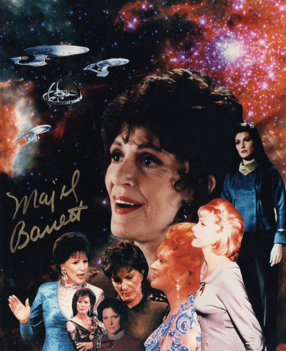 Majel Barrett Signed 8x10 - Star Trek Autograph