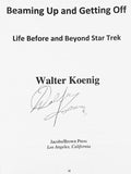 SIGNED Beaming Up and Getting Off - By: Walter Koenig