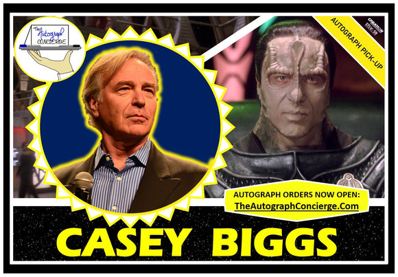 (STLV25) AUTOGRAPH PRE-ORDER - CASEY BIGGS 8X10 & Send-In
