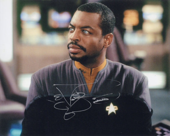 LeVar Burton Signed 8x10 - Star Trek Autograph #5