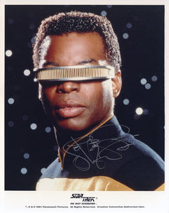 LeVar Burton Signed 8x10 - Star Trek Autograph #1