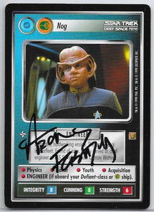 Aron Eisenberg SIGNED CCG (Nog) Card - Star Trek Autograph