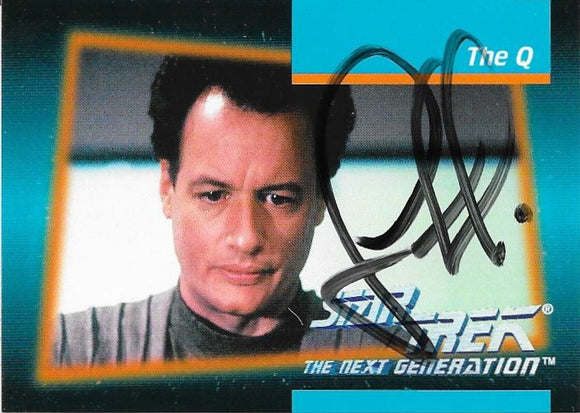 John de Lancie SIGNED Trading Card - Star Trek Autograph