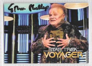 Ethan Phillips SIGNED Trading Card - Star Trek Autograph