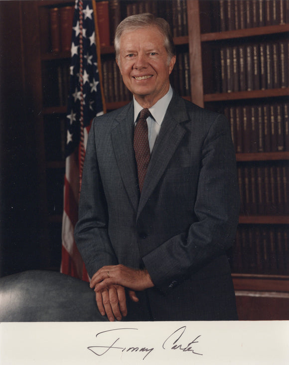 Jimmy Carter Signed 8x10 - U.S. President Autograph #1