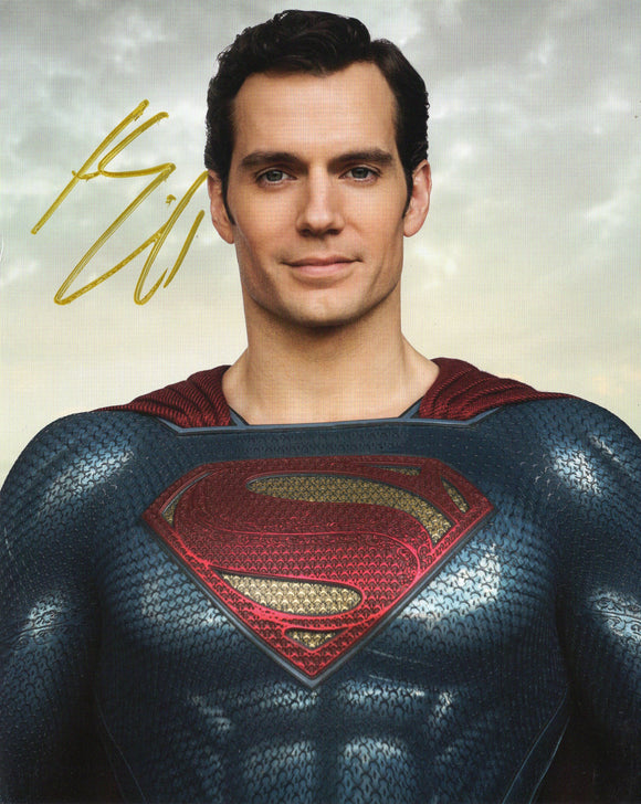 Henry Cavill Signed 8x10 - Superman Autograph