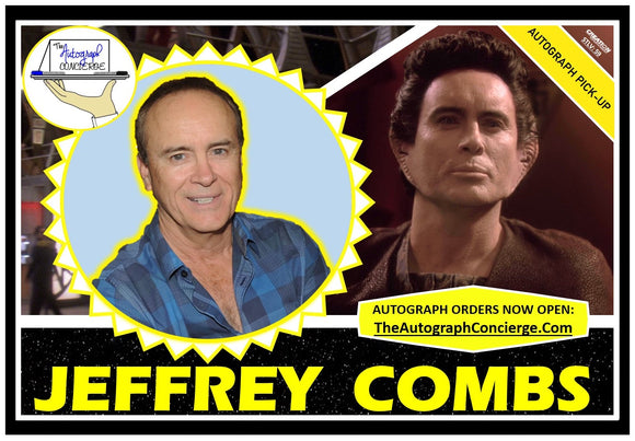 (STLV25) AUTOGRAPH PRE-ORDER - JEFFREY COMBS 8X10 & Send-In