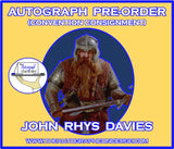 (FXP) AUTOGRAPH PRE-ORDER - JOHN RHYS DAVIES 8x10 & Send-In