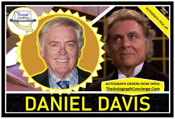 (STLV25) AUTOGRAPH PRE-ORDER - DANIEL DAVIS 8X10 & Send-In