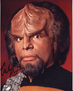 Michael Dorn Signed 8x10 - Star Trek Autograph #3