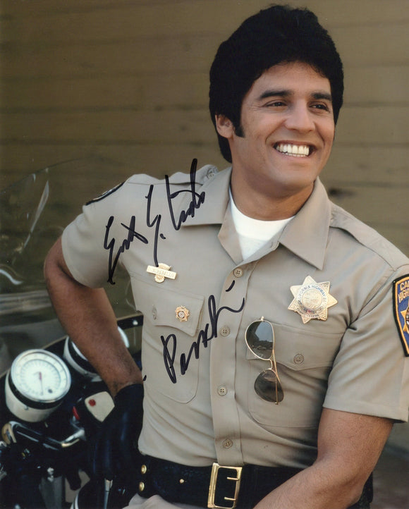 Erik Estrada Signed 8x10 - CHiPS Autograph #1