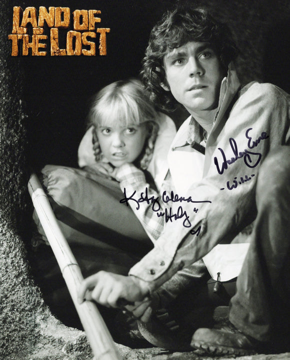 Wesley Eure & Kathy Coleman Signed 8x10 - Land of the Lost Autograph