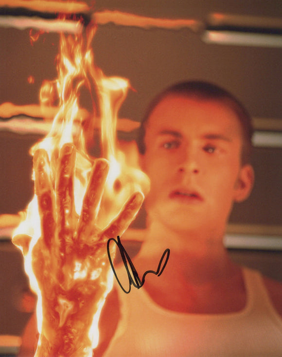 Chris Evans Signed 8x10 - Fantastic Four Autograph