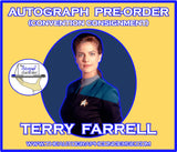 (STLV26) AUTOGRAPH PRE-ORDER - TERRY FARRELL 8X10 & Send-In