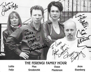 *CLEARANCE* Ferengi Family Signed 8x10 - Star Trek Autograph