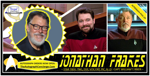 (TNJ) PRE-ORDER - JONATHAN FRAKES Autograph - 8x10 & Send-In Consignments