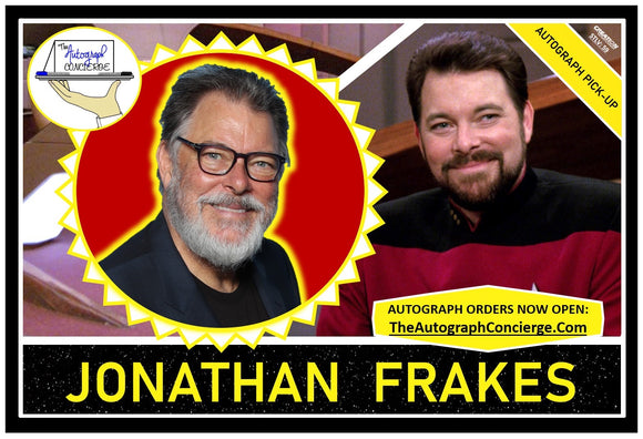 (STLV25) AUTOGRAPH PRE-ORDER - JONATHAN FRAKES 8X10 & Send-In