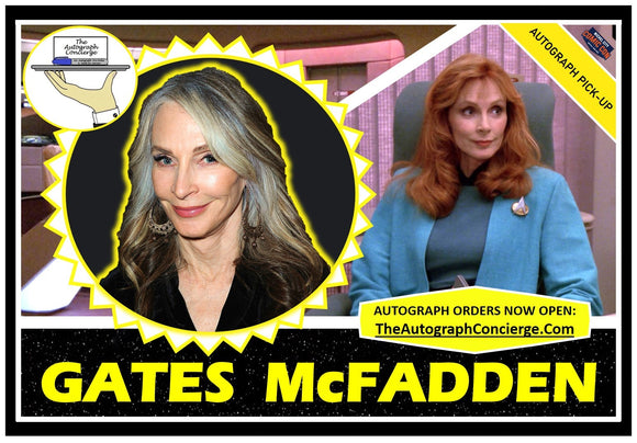 (TNJ) PRE-ORDER - GATES McFADDEN Autograph - 8x10 & Send-In Consignments