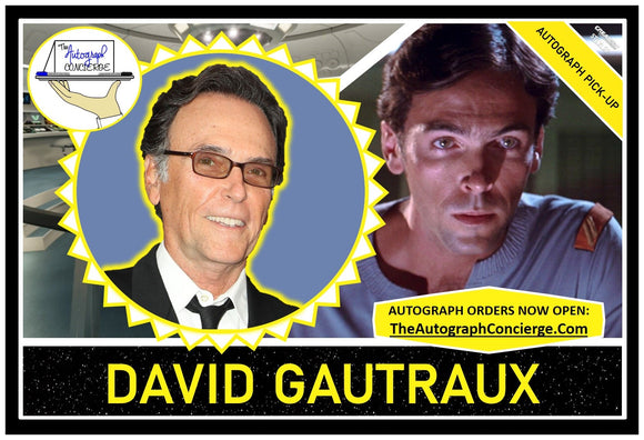 (STLV25) AUTOGRAPH PRE-ORDER - DAVID GAUTREAUX 8X10 & Send-In