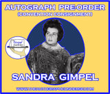 (TICON) AUTOGRAPH PRE-ORDER - SANDY GIMPEL 8X10 & Send-In
