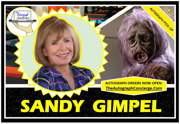 (TICON) AUTOGRAPH PRE-ORDER - SANDY GIMPEL 8x10 & Send-In