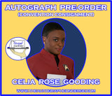 (TREK60) OFFICIAL AUTOGRAPH PRE-ORDER - CELIA ROSE GOODING 8X10 & SEND-IN