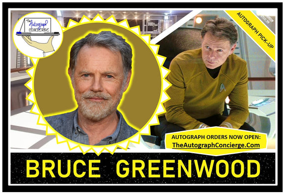 (STLV25) AUTOGRAPH PRE-ORDER - BRUCE GREENWOOD 8X10 & Send-In