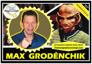 (STLV25) AUTOGRAPH PRE-ORDER - MAX GRODENCHIK 8X10 & Send-In