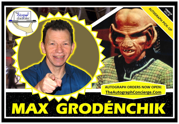 (STLV25) AUTOGRAPH PRE-ORDER - MAX GRODENCHIK 8X10 & Send-In