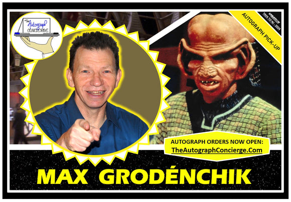 (TNJ) PRE-ORDER - MAX GRODENCHIK Autograph - 8x10 & Send-In Consignments