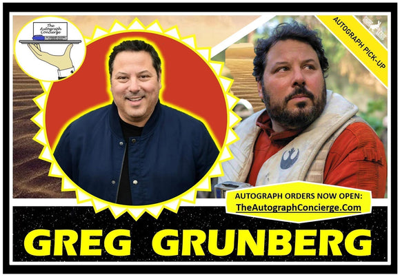 PRE-ORDER - GREG GRUNBERG Autograph - 8x10 & Send-In Consignments