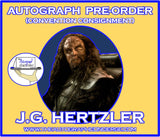 (STLV26) AUTOGRAPH PRE-ORDER - J.G. HERTZLER 8X10 & Send-In