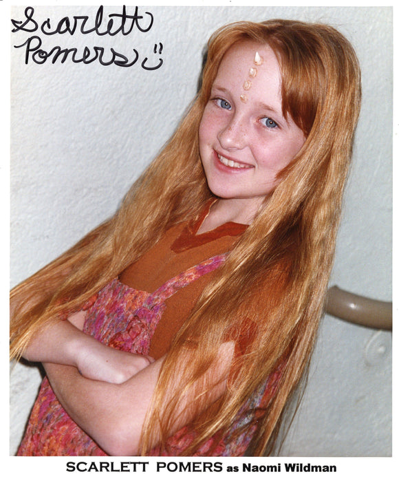 Scarlett Pomers Signed 8x10 - Star Trek Autograph