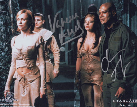 Christopher Judge & Vanessa Angel Signed 8x10 - Stargate SG-1 Autograph
