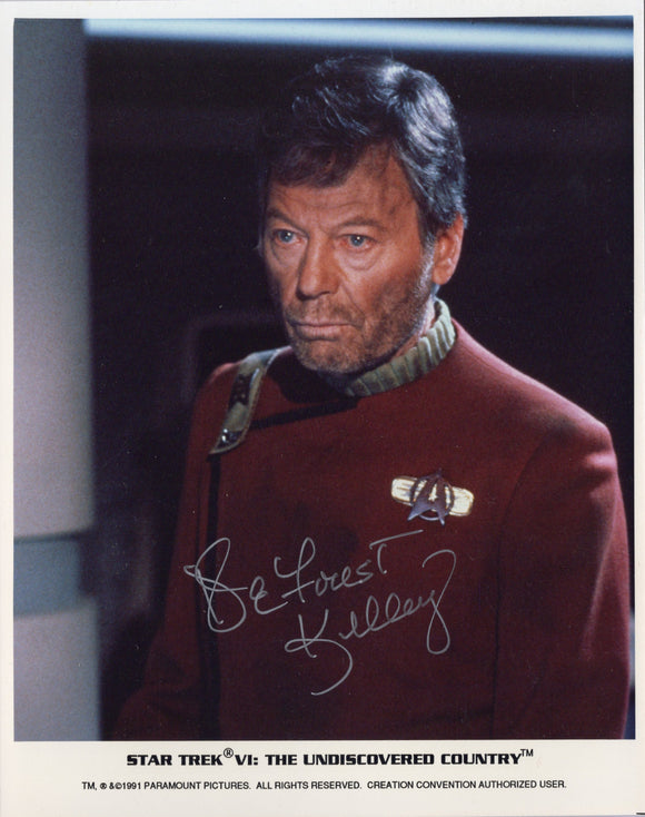 DeForest Kelley Signed 8x10 - Star Trek Autograph #2