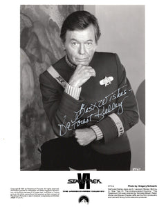 DeForest Kelley Signed 8x10 - Star Trek Autograph #4
