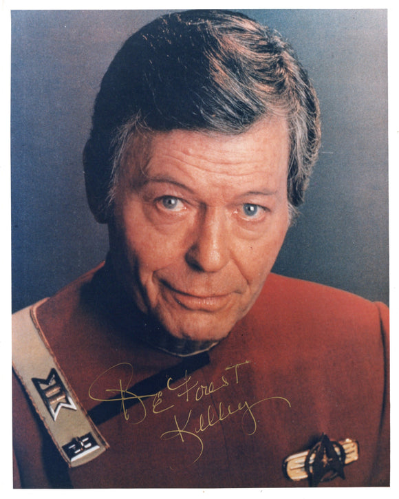 DeForest Kelley Signed 8x10 - Star Trek Autograph #4