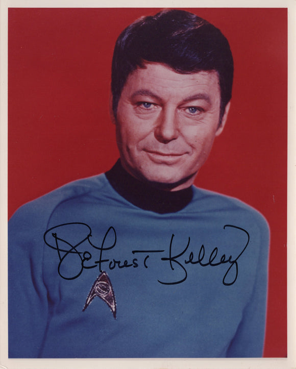 DeForest Kelley Signed 8x10 - Star Trek Autograph #2