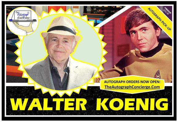 (STLV25) AUTOGRAPH PRE-ORDER - WALTER KOENIG 8X10 & Send-In