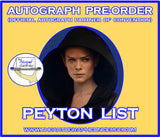 (STLV26) AUTOGRAPH PRE-ORDER - PEYTON LIST 8X10 & Send-In