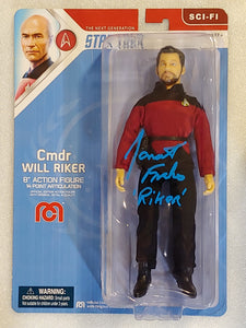 Jonathan Frakes SIGNED Cmdr. Will Riker MEGO Figure - Star Trek Autograph
