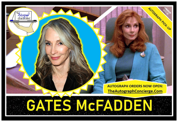 (STLV25) AUTOGRAPH PRE-ORDER - GATES McFADDEN 8X10 & Send-In