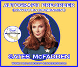 (STLV26) AUTOGRAPH PRE-ORDER - GATES McFADDEN 8X10 & Send-In