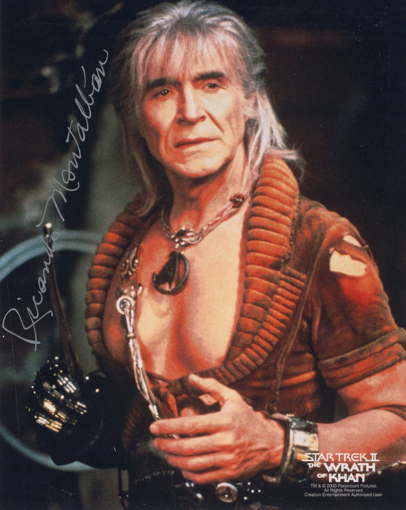 Ricardo Montalbán Signed 8x10 - Star Trek Autograph
