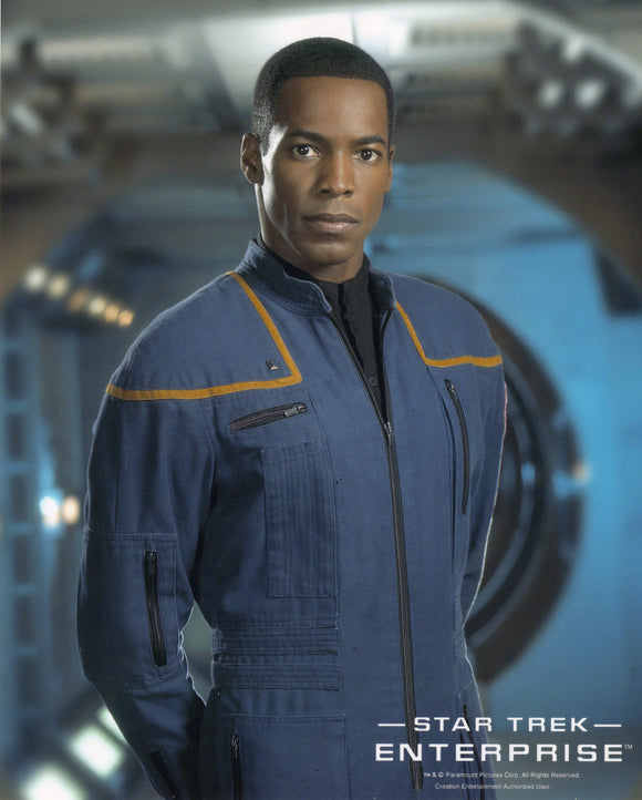 UNSIGNED Licensed 8x10 Photo - Star Trek: ENT Anthony Montgomery as Ensign Travis Mayweather #1